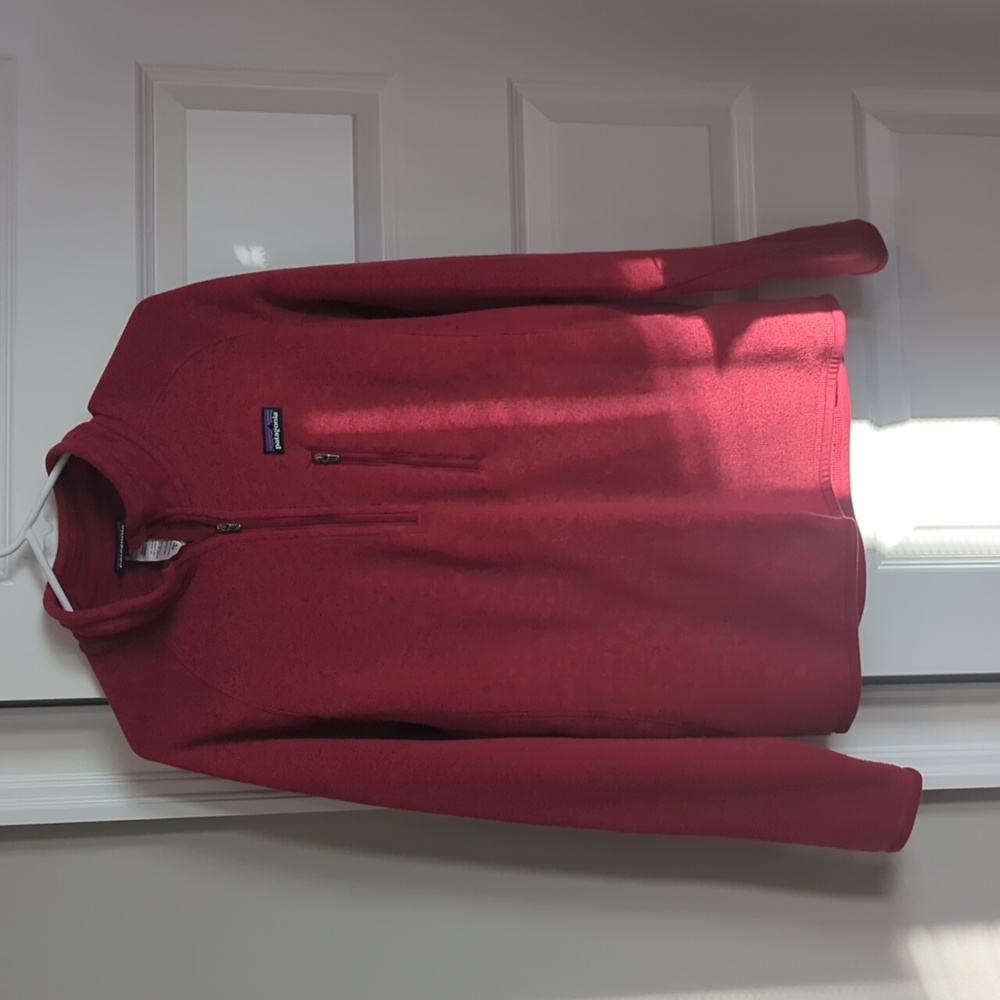 Men's Patagonia Heather Red 1/4 Zip Pullover Better Sweater Fleece Jacket